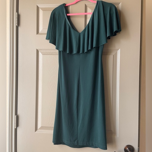 Green Ruffled Dress - Picture 3 of 6